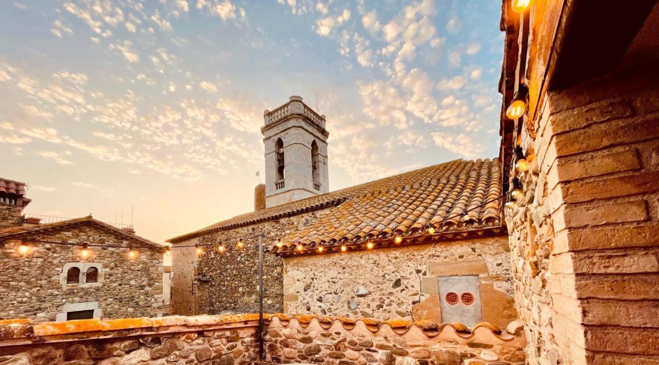 Autentica Casa Del Sxvii En La Costa Brava Cruïlles Esterno foto